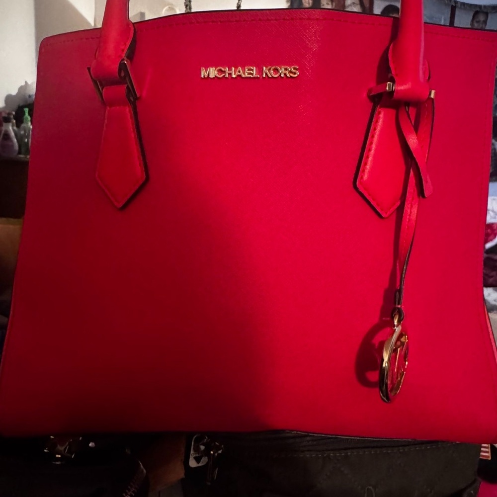 Michael Kors Vibrant Red Tote Bag